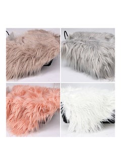 Generic Faux Fur Photography Photo Prop Baby Newborn Blanket Background Backdrop Rug Pink  - Image 3