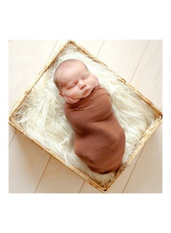Generic Faux Fur Photography Photo Prop Baby Newborn Blanket Background Backdrop Rug Pink  - Image 5