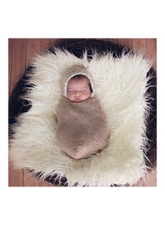Generic Faux Fur Photography Photo Prop Baby Newborn Blanket Background Backdrop Rug Pink  - Image 4