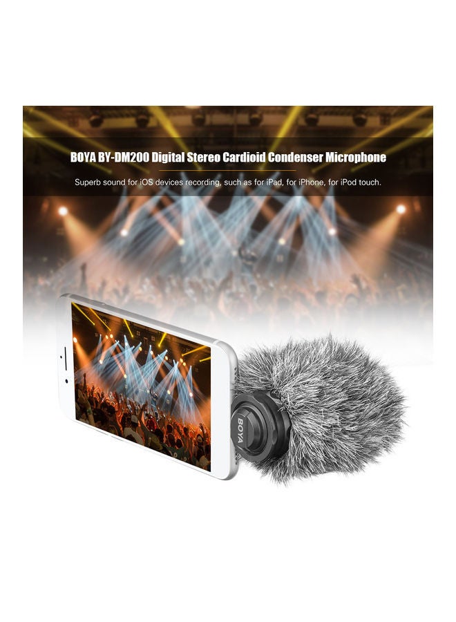 DM200 Digital Stereo Condenser Microphone Black