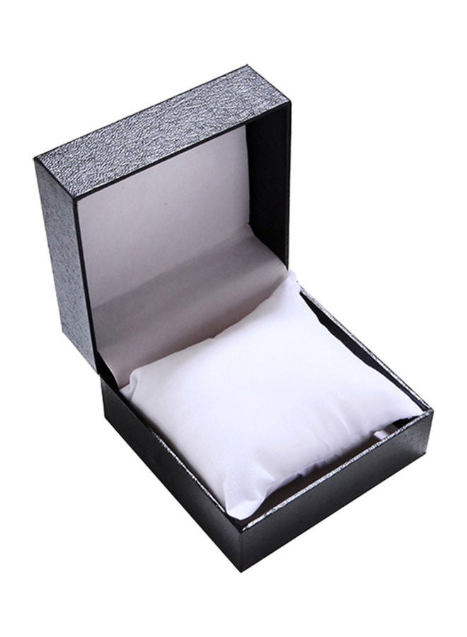 صندوق مربع الشكل لتخزين وعرض المجوهرات, الساعات والأساور.