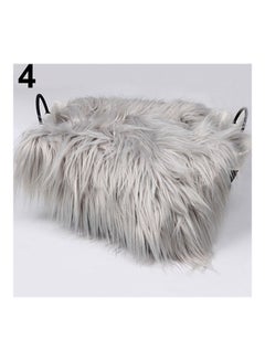Generic Faux Fur Photography Photo Prop Baby Newborn Blanket Background Backdrop Rug Grey  - Image 1