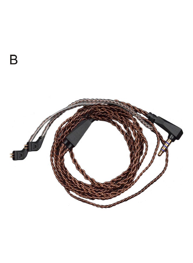 1.2m 0.75mm Silver Plated Pin Earphone Wire Cable For KZ-ZS6/ZST/ZSR/ZS10 multicolor - Image 1