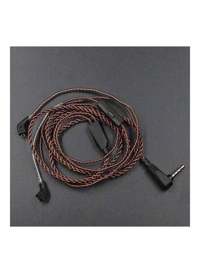 1.2m 0.75mm Silver Plated Pin Earphone Wire Cable For KZ-ZS6/ZST/ZSR/ZS10 multicolor - Image 5