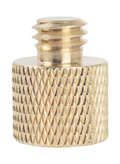 Generic 1/4 Female to 3/8 Male Brass Camera Tripod Thread Reducer Screw Adapter Brown  - Image 1