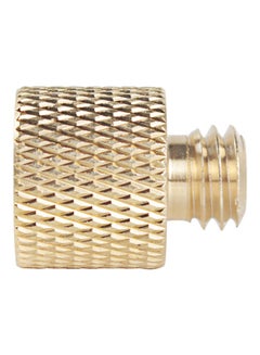 Generic 1/4 Female to 3/8 Male Brass Camera Tripod Thread Reducer Screw Adapter Brown  - Image 2