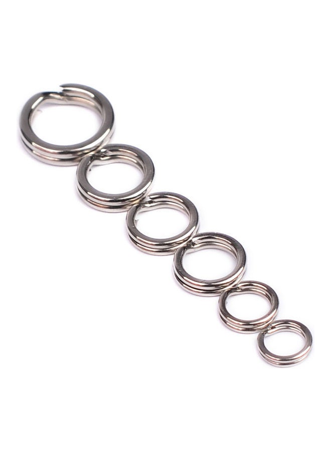 Generic 100-Piece Stainless Steel Double Loop Split Ring 20x10x20cm  - Image 2