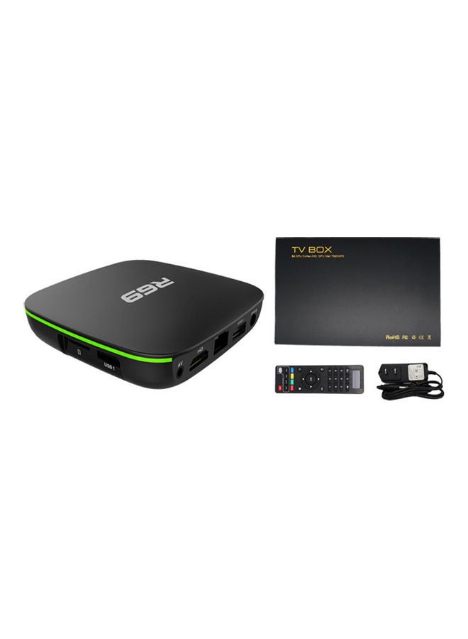 ماركة غير محددة - جهاز تي في بوكس R69 ذكي رباعي النواة بتقنية الواي فاي بدقة 4K عالية الوضوح 1+8G/2+16G لأجهزة أندرويد 7.1 أسود - Image 1
