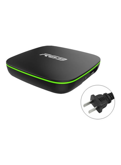 جهاز تي في بوكس R69 ذكي رباعي النواة بتقنية الواي فاي بدقة 4K عالية الوضوح 1+8G/2+16G لأجهزة أندرويد 7.1 أسود