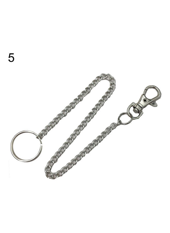 Men Stainless Steel Wallet Belt Chain Pants Trousers Keyring Anti-Lost Keychain - Image 1