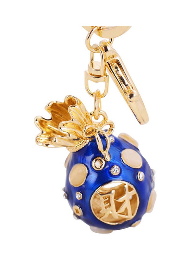 Unisex Rhinestone Blessing Bag Pendant Keychain Key Holder Hanging Bag Ornament - Image 1