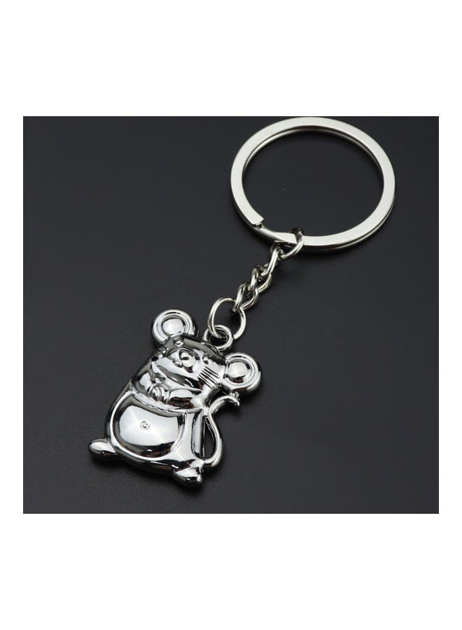Stylish Unisex Zodiac Mouse Pendant Keychain Key Ring Car Bag Decor Festival Gift - Image 4