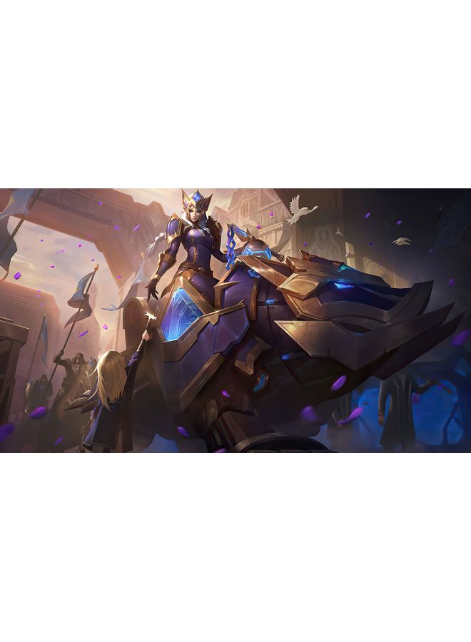 Generic - Hextech Sejuani Wall Art Canvas Print Ready to Hang for Bedroom Home Office Decorations multicolour 70x39x3.5cm - Image 1