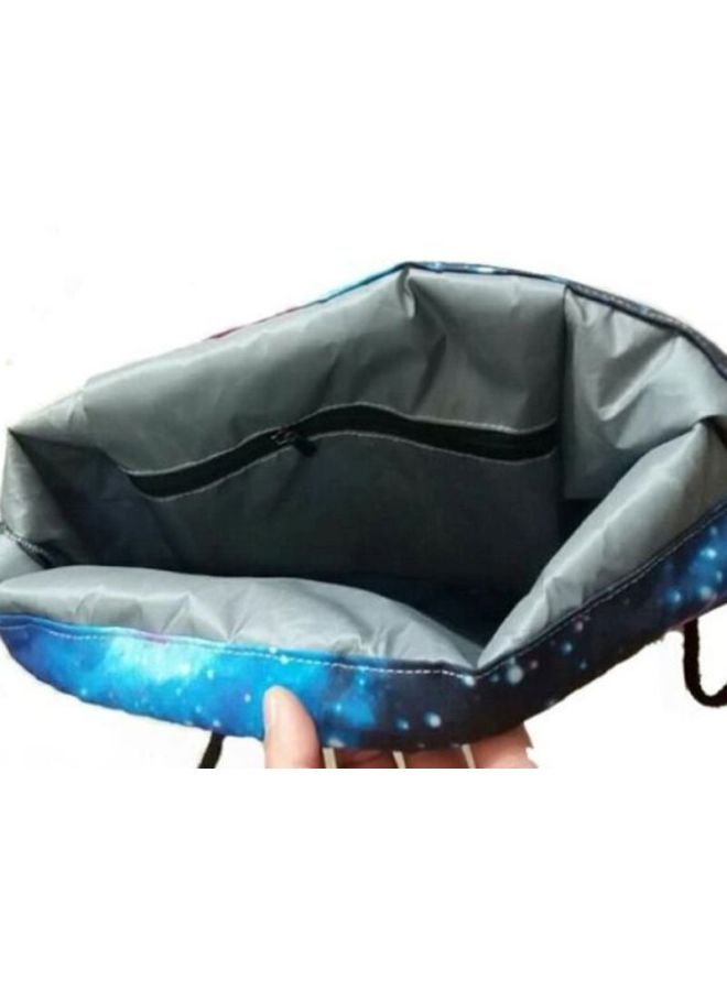 بي تي اس حقيبة ظهر مزودة برباط أزرق/أبيض/وردي - Image 2