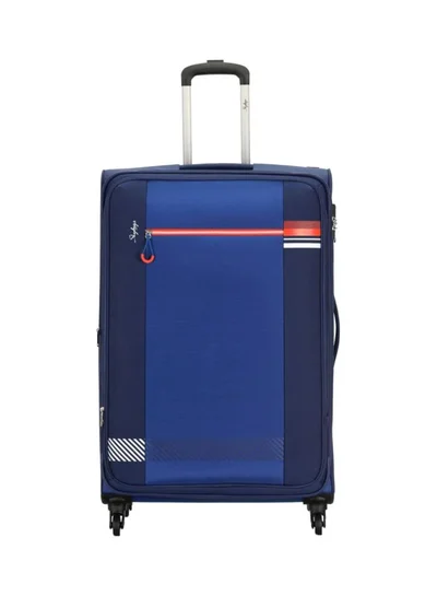 Skybags Vybe 4 Wheels Softside Medium Check-In Luggage Trolley Azure Blue