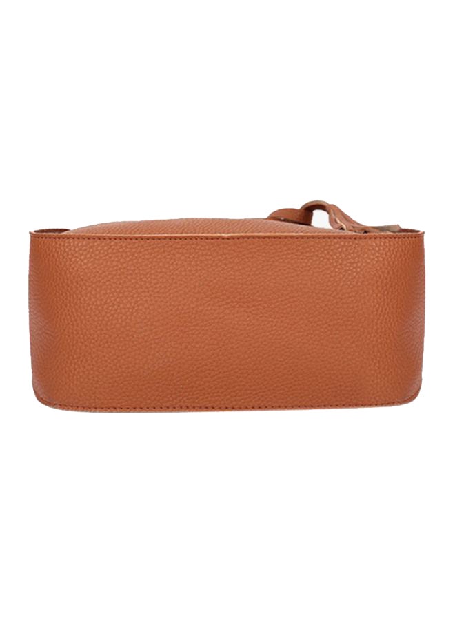 FASHION - Tassel Design Shoulder Bag Brown - Image 1
