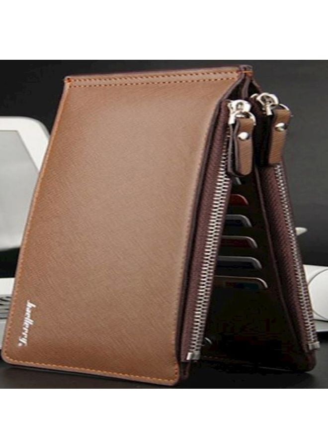 baellerry Zippered Card Holding Wallet Brown - Image 3
