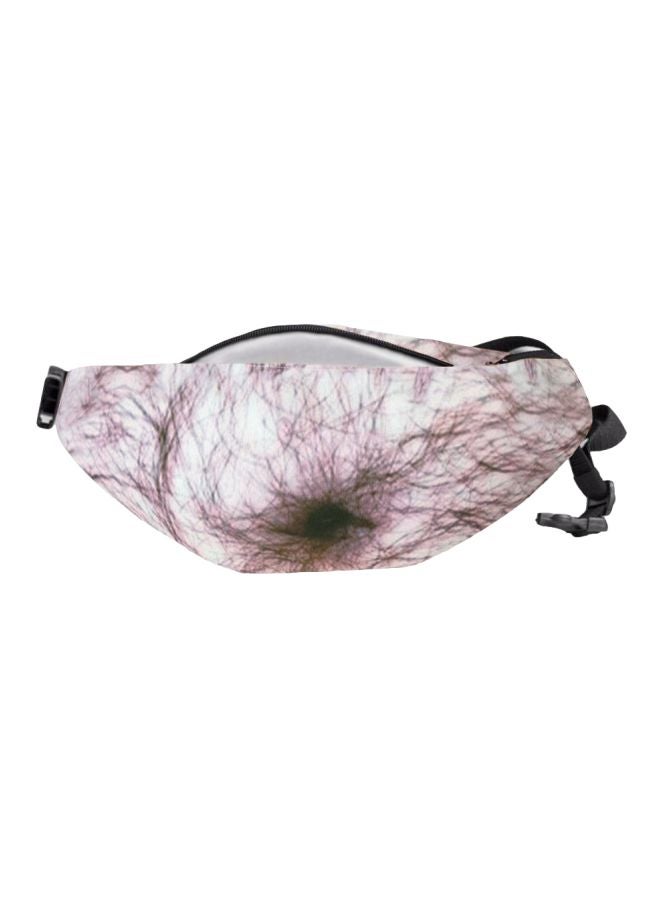 BAGGRA Flesh Pattern Waist Bag Beige/Black - Image 2