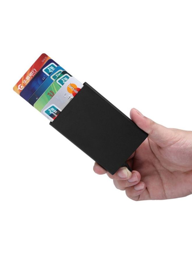 Aluminium Mens Card Holder Black