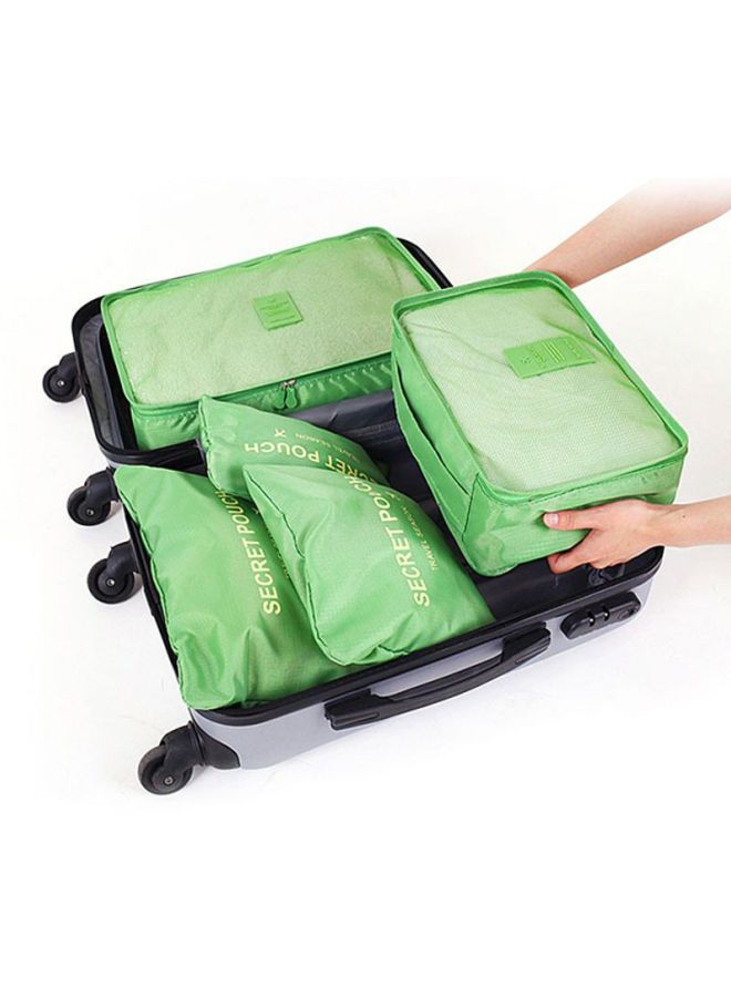 Toshionics - 6-Piece Travel Pouch Organiser Set Green - Image 1