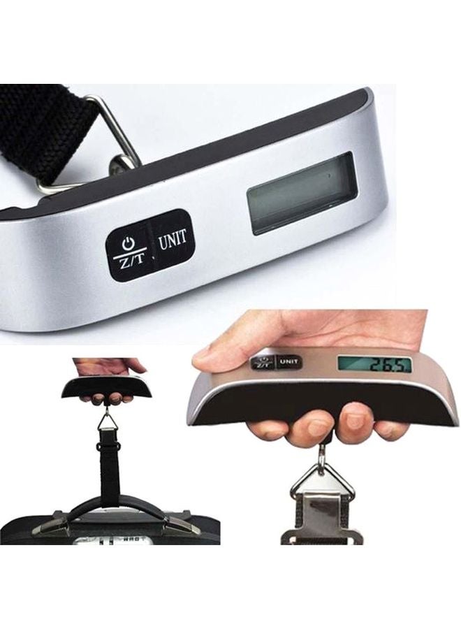 CABINA HOME - Digital Luggage Weight Hanging Scale Silver/Black - Image 1
