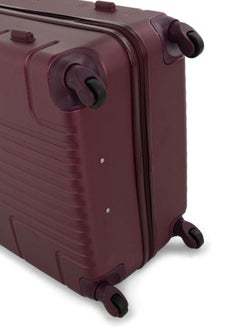 Hard Case Travel Bags Trolley Luggage Set of 3 ABS Lightweight Suitcase with 4 Spinner Wheels A1012 Burgundy - v1603865521/N31450490A_6