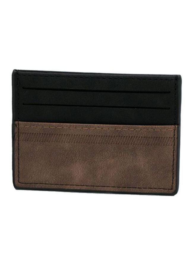 RS Multi Pockets Leather Card Holder Black/Brown - Image 1