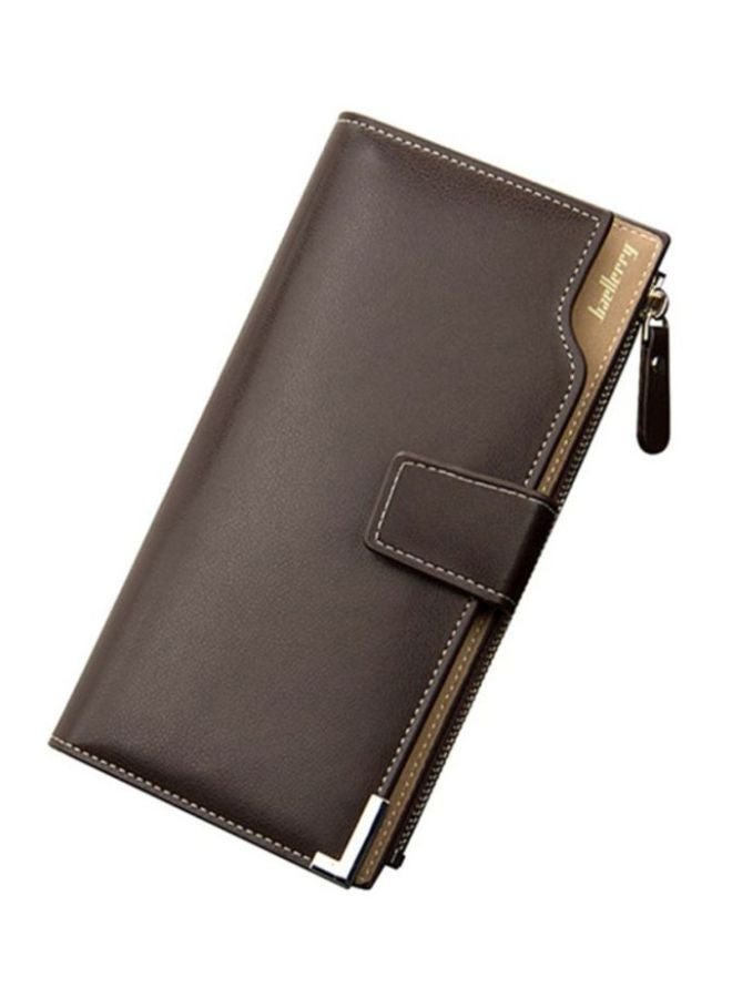 baellerry Business Leather Wallet Brown - Image 1