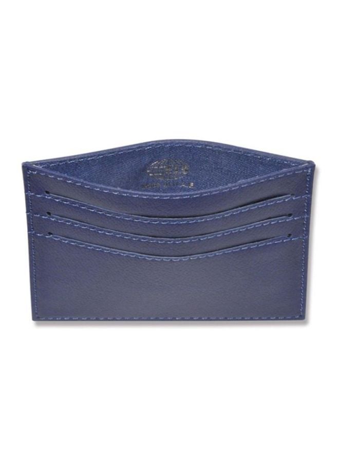 FIS 2 Sides Opening PU Slim Card Holder Blue  - Image 2