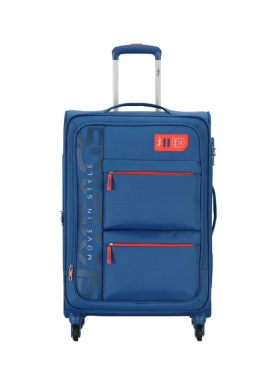 Skybags Vanguard 4-Wheel Softside Check-In Luggage Trolley Blue/Red/Grey