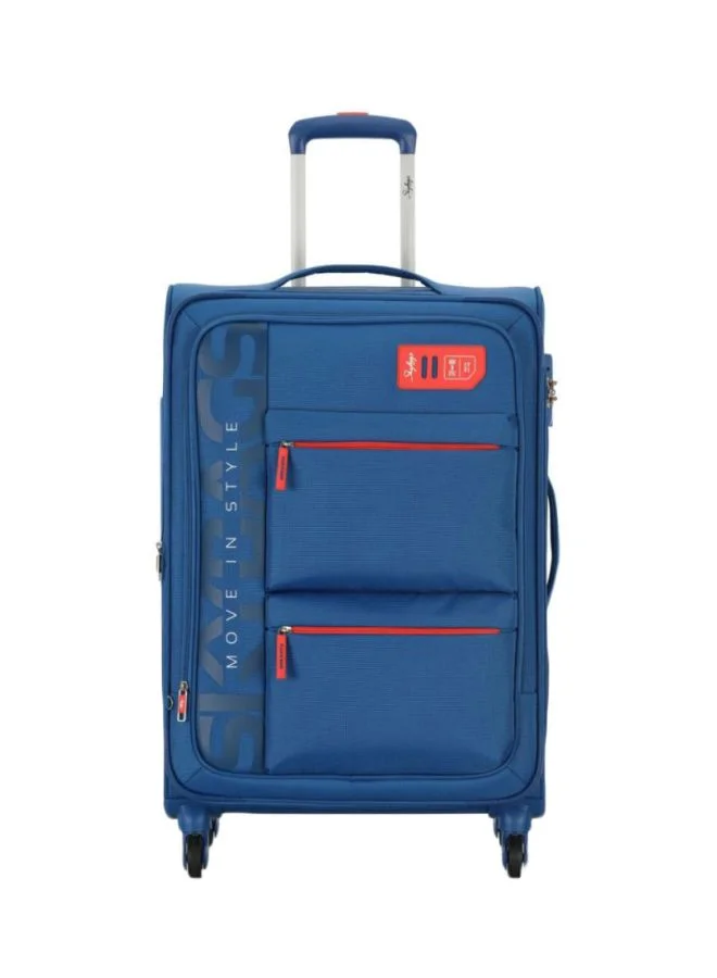 Skybags Vanguard 4-Wheel Softside Check-In Luggage Trolley Blue/Red/Grey