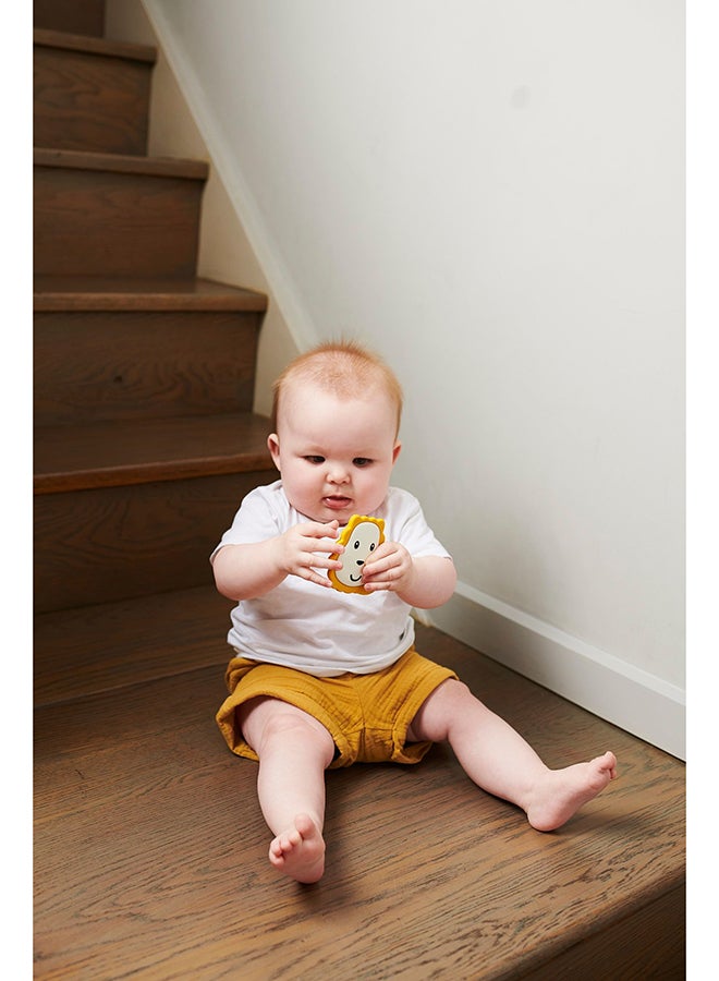 MATCHSTICK MONKEY - Ludo Lion Flat Face Baby Teether - Image 1