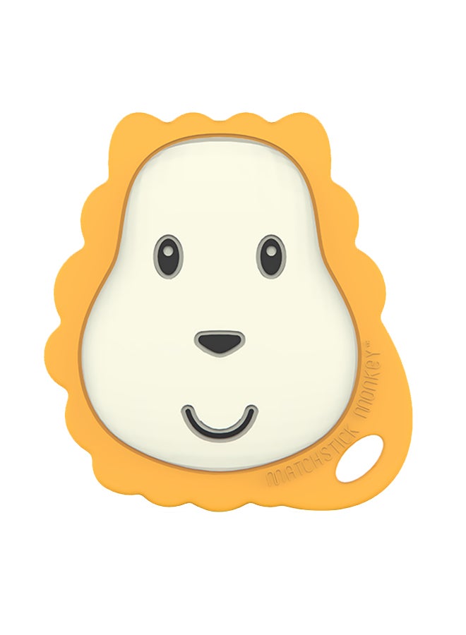 MATCHSTICK MONKEY - Ludo Lion Flat Face Baby Teether - Image 1