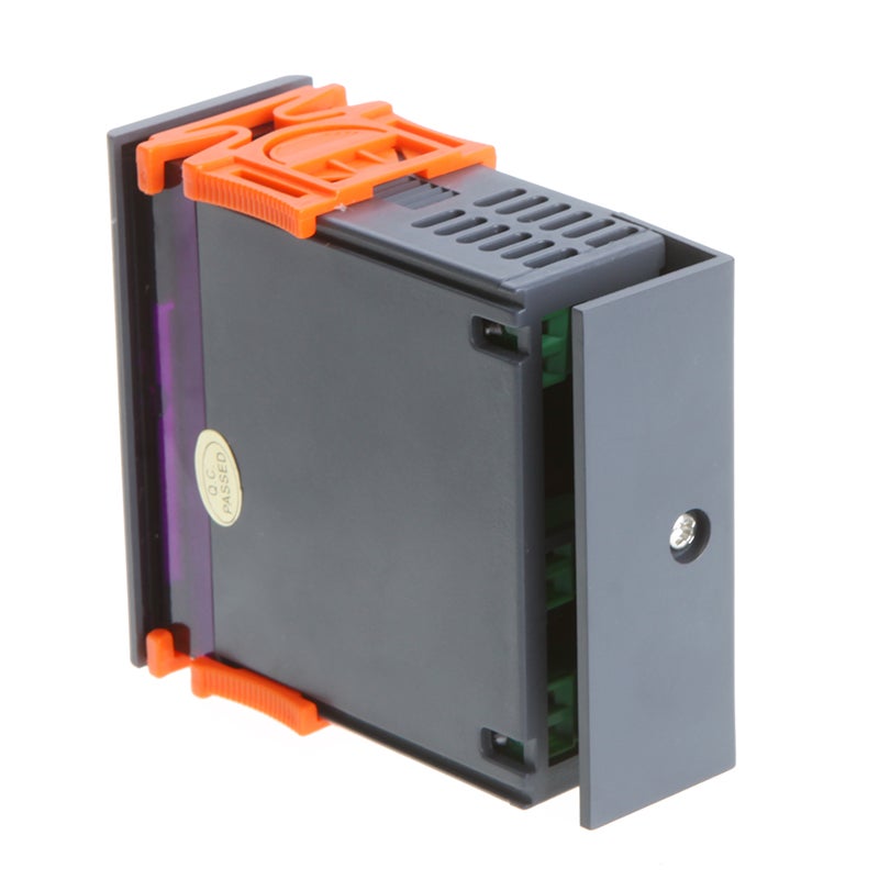 جهاز تحكم رقمي في درجة الحرارة مع وظيفة تنبيه أسود /برتقالي. - Image 5