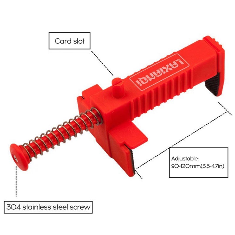 2-Piece Building Construction Clamps Brick Liner Set Red  - Image 3