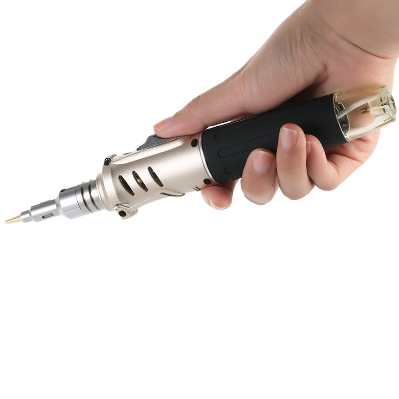 10-In-1 Professional Pen Style Butane Gas Soldering Iron Set Gold 27.50 x 5.50 x 13cm - Image 4