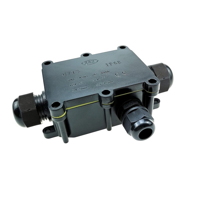 Waterproof Protection Underground Cable Connectors Box Black 12 x 6 x 10cm - Image 4