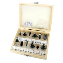 Generic 12-Piece Router Bits Set With Carry Box Silver 16.50 x 5 x 14cm  - Image 3