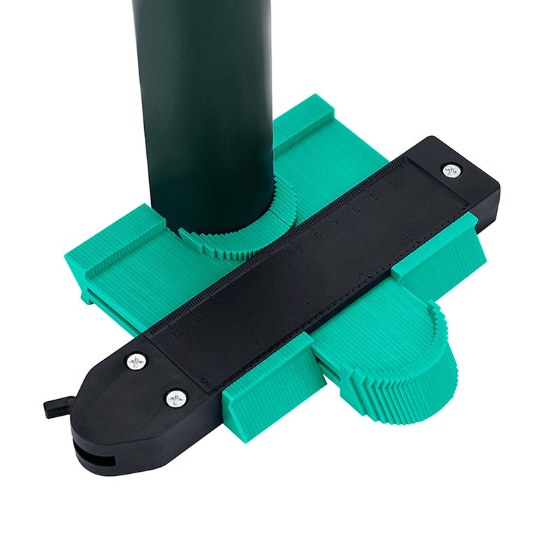 Generic - Contour Gauge Duplicator Tiling Laminate Measure Tool Green 20 x 2.50 x 10.50cm - Image 1