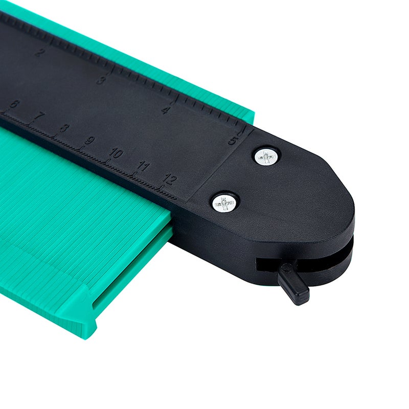 Generic - Contour Gauge Duplicator Tiling Laminate Measure Tool Green 20 x 2.50 x 10.50cm - Image 1