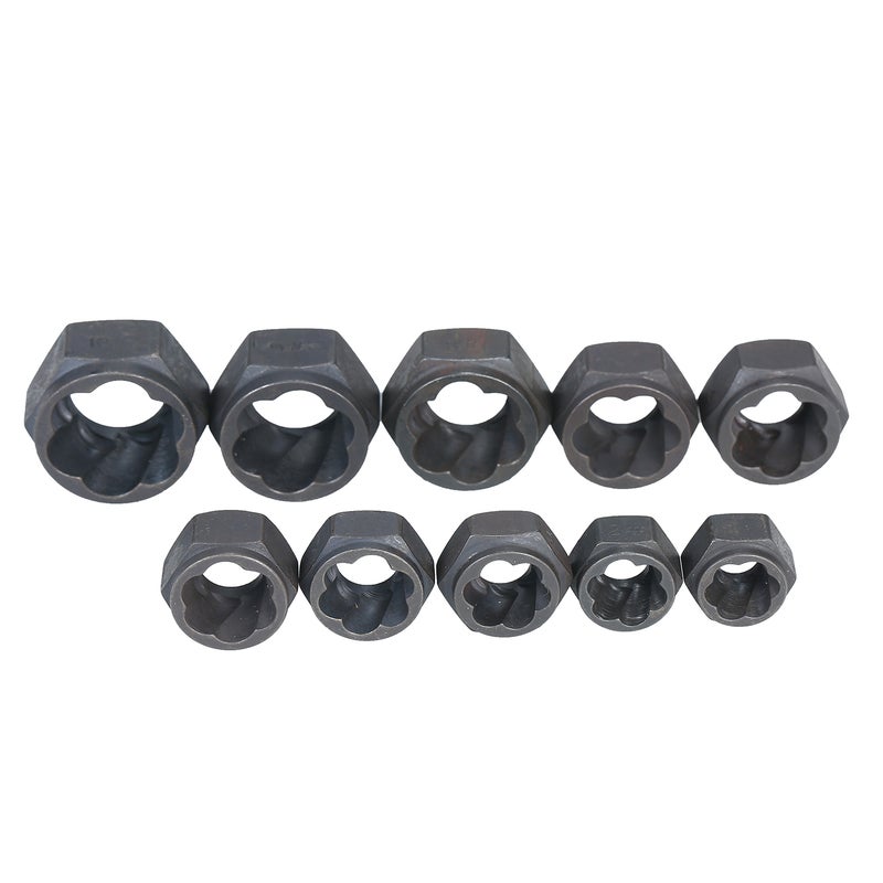 11-Piece Impact Bolt Nut Remover Set Black 15 x 3 x 10cm - Image 3