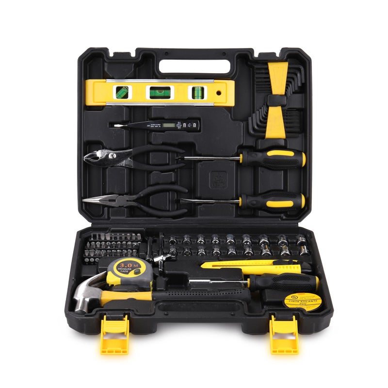 طَقم 78 قطعة أدوات تركيب الأدوات المنزلية متعدد الألوان 36 x 7.50 x 27.50سم - Image 2