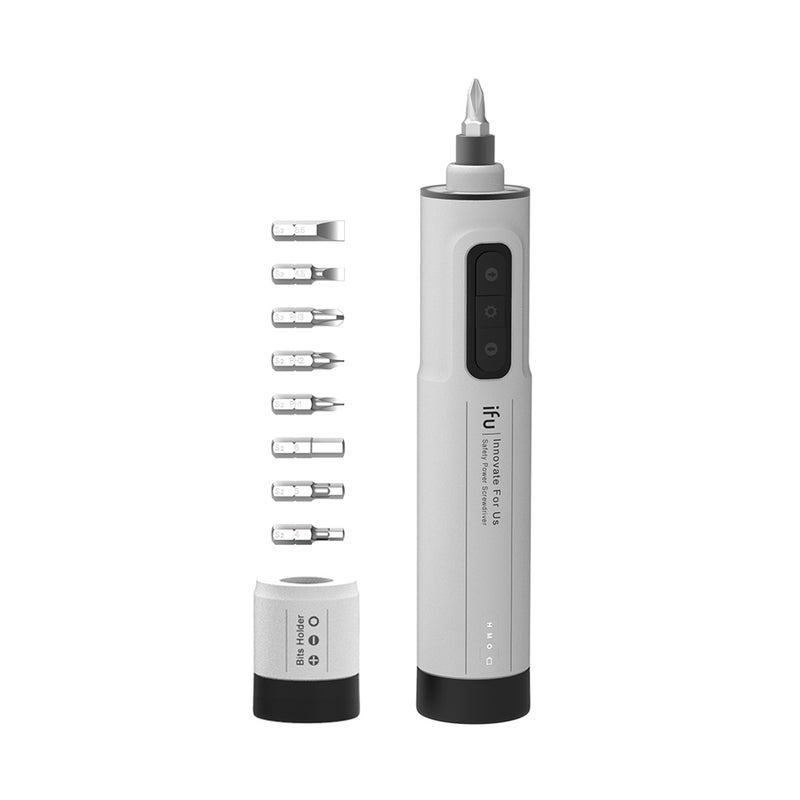 Generic iFu 6.3mm LED Electric Screwdriver Set White 18.50 x 3.70 x 7cm  - Image 1