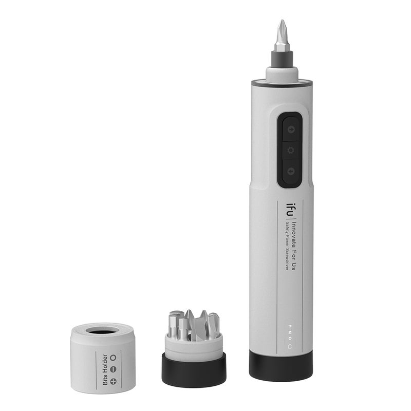 Generic iFu 6.3mm LED Electric Screwdriver Set White 18.50 x 3.70 x 7cm  - Image 5