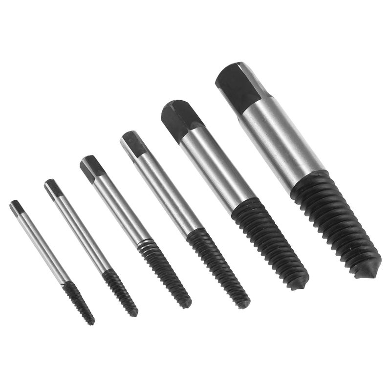 6-Piece Broken Bolt Screw Extractor Remover Set Multicolour 16.50 x 2 x 9cm  - Image 3