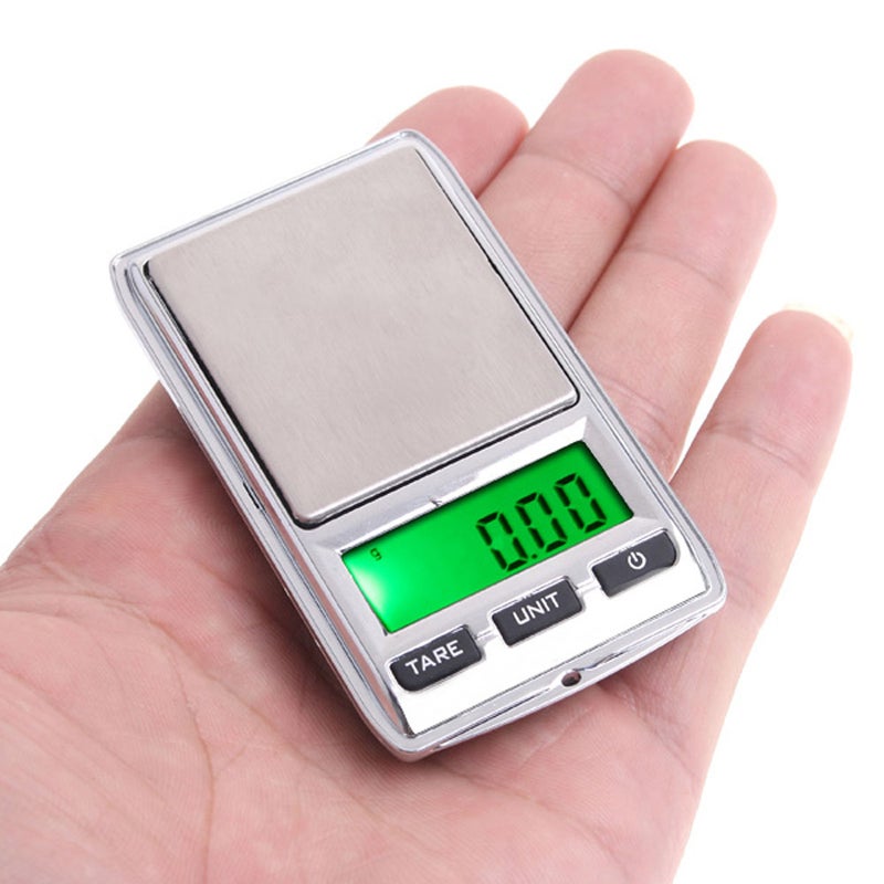 KKmoon Mini Digital Scale H4577 Silver/Green Multicolour 10 x 3 x 7cm  - Image 2