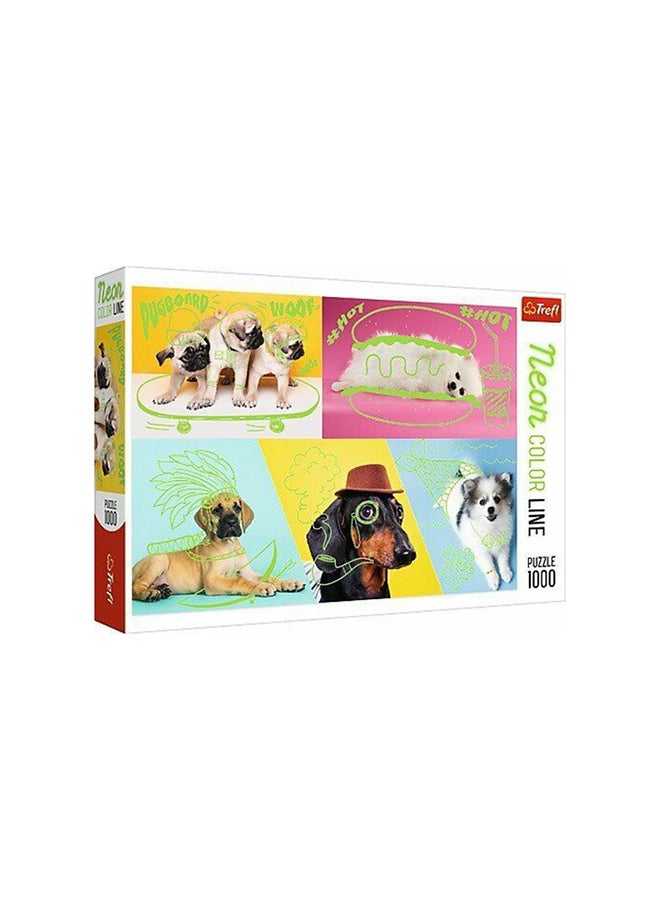 1000-Piece  Jigsaw Elements Cool Dogs Puzzle 68cm - v1603872586/N40489902A_1