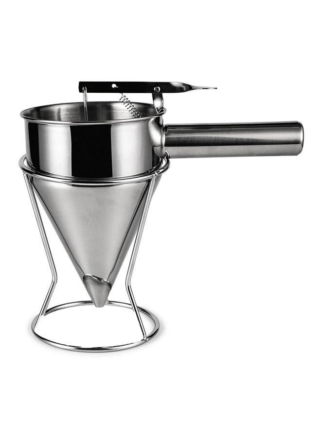 Cool Baby - Stainless Steel Handheld Batter Dispenser Silver 12x21.5x13cm - Image 1