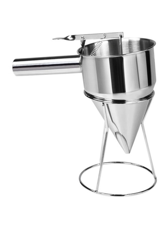 Cool Baby - Stainless Steel Handheld Batter Dispenser Silver 12x21.5x13cm - Image 1