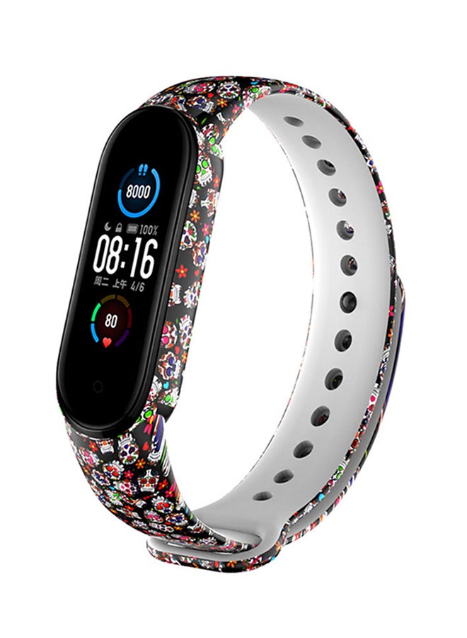 INEIX Fashion Soft Silicone Replacement Strap For Xiaomi Mi Band 5 Multicolour  - Image 1